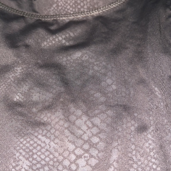 Tahari Cami Sports Bra Taupe Snakeskin XL NWT - Picture 3 of 5